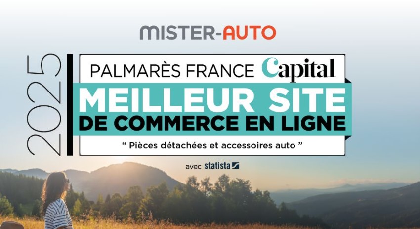 Mister Auto est élu n°1 des sites e-commerce dans la catégorie « pièces détachées et accessoires auto ». 🥇